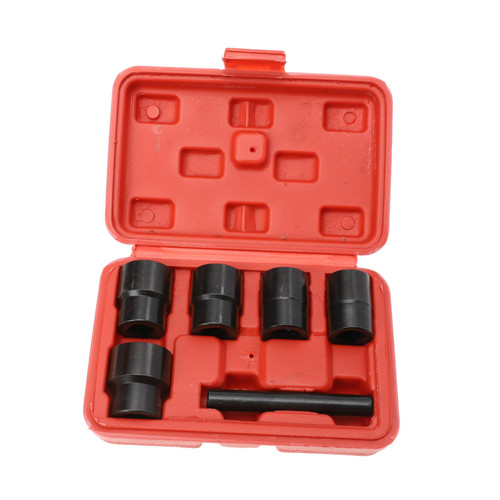 Angoily 1 Set Bolt Extractor Broken Nut Extractor Lug Nut Remover Tool Nut Extractor Socket Kit Nut Remover Socket Kit Lug Nut Extractor Tool Manual Locker Chrome-molybdenum Steel