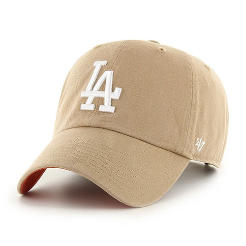 '47 Los Angeles Dodgers Ballpark Clean Up Dad Hat Baseball Cap - Khaki