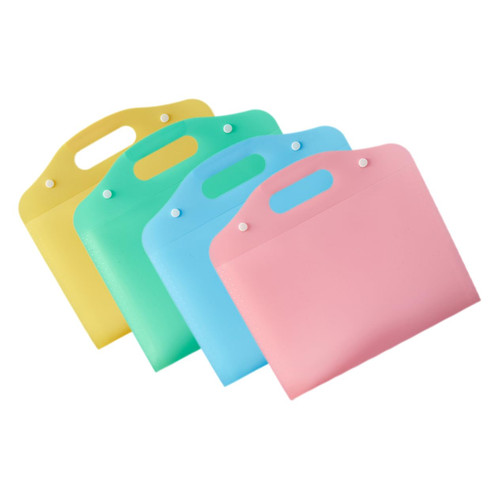 NUOBESTY 4pcs File Folder Document Organizer File Organizer Folders Document Folder Expanding Folder File Bag File Holder Paper Organizer Office Supplies Accordion Plastic Student Portfolio