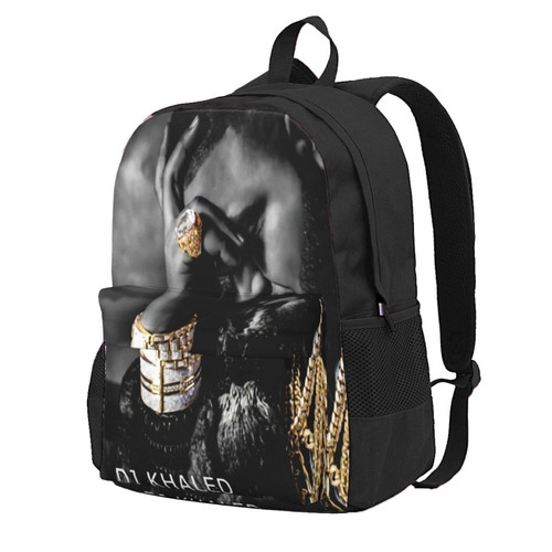 DFASRBA DJ Record Khaled Producer Music Backpack Large Capacity Leisure Travel Backpack Book Bag Outgoing Daypack