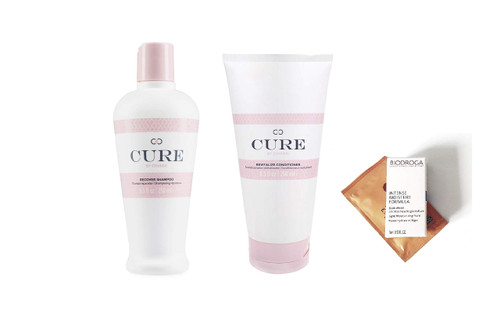 ICON Cure Recover Shampoo 8.5 oz & Revitalize Conditioner 8.5 oz DUO (2 Free Samples)