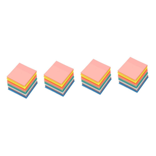 Ciieeo 4pcs 10 Transparent Note Transparent Sticky Notes Sticky Notes Transparent PET Material memo Pads self-Adhesive memo Stickers Blank Stickers Mini Sticky Notes memo Scratch pad Soft