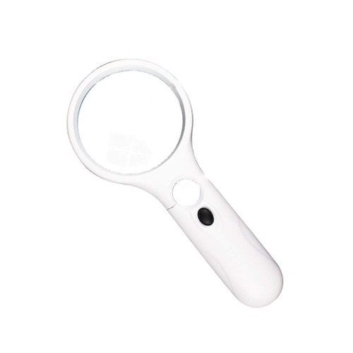 ATAAY Magnifying Glass Read Repair with 3 Led Lights,10X 45X Handheld Illuminated Magnifier for Books, Newspapers, Maps, Jewellery- Glass Lens Super High Clarity