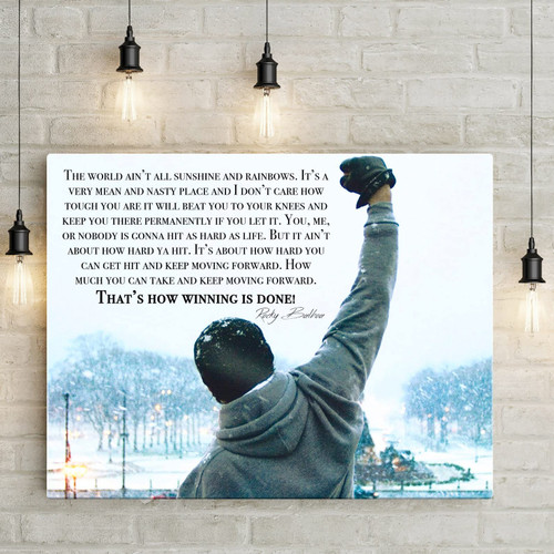 Rocky Balboa Canvas, Rocky Balboa Motivational Quote, Rocky Balboa Quotes Art Poster, Rocky Balboa Movie Rocky Balboa Canvas, Rocky Balboa Motivational Quote, Rocky Balboa Quotes Art Poster, Rocky Balboa Movie