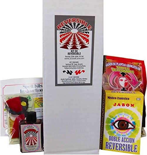 Reversible Kit w/Oil for Rituals & Spells. Kit de Reversible c/Aceite Para Rituales Y Magia