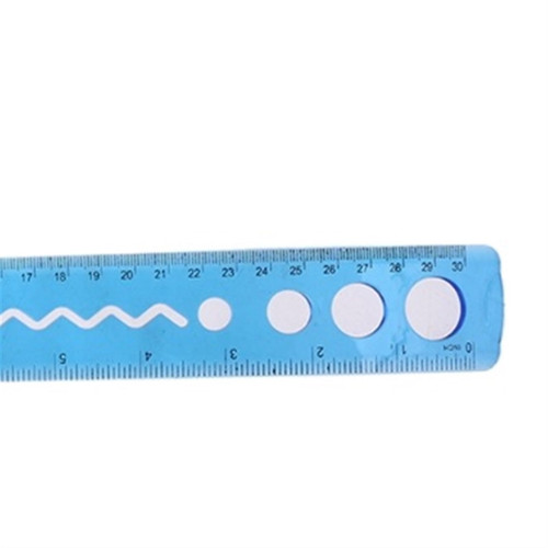 MIKFOL Ruler Soft Flexible Ruler Multicolor Measure Straight Rulers Office School Suppli
