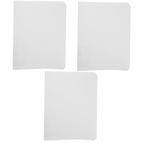 3pcs Binder Document Folder Envelope Clear Document Bag documents Storage Subject Document Organizer Accordian File Folder Paper File a4 White Record Plastic Accordion Office
