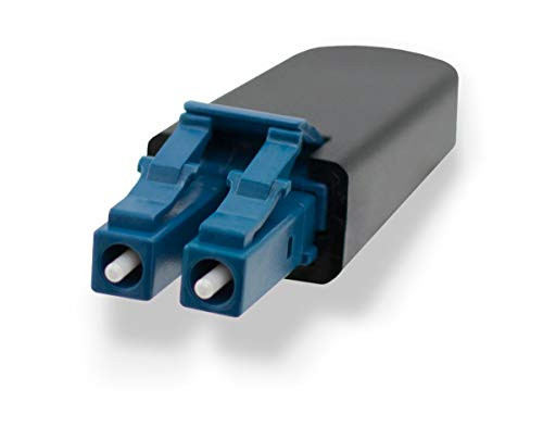 FiberCablesDirect - LC Loopback Singlemode Fiber Cable Testing Tool | Blue Fiber Optic 9/125um Loopback Tester Adapter Cable
