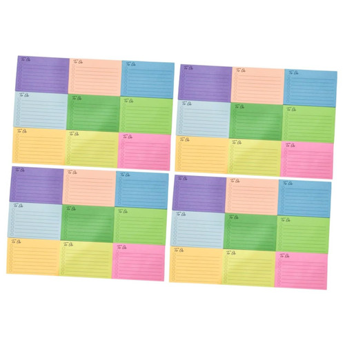 Ciieeo 2pcs 18 Sticky Notes Sticky Pastel Pads Ruled Notepads Sticky Memo Pad Memo Page Marker Memo Notepad Office Stickers Multi-Function Note Stickers Paper Student Scrapbook Tearable