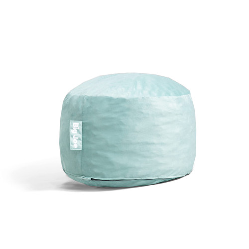 Big Joe Fuf Small Foam Filled Bean Bag Chair, Turquoise Plush, Soft Polyester, 2 feet
