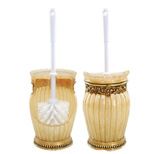 ZENCOG Toilet Brush Holder Toilet Brush Holder with Base Bathtub Brush Fashion Home European Resin Toilet Brush