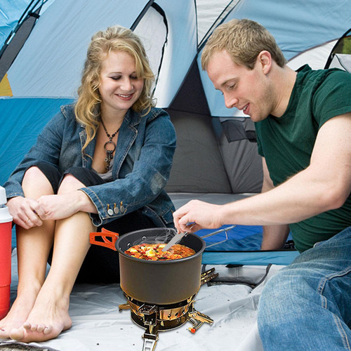 KUWAI Camping Cookware Set, Aluminum Alloy Camping Cookware Mess Kit with Pot and Frying Pan, Non Stick Anti Scald Camping Utensils Set, Camping Pot for Backpacking, Outdoor Cooking and Picnic KUWAI Camping Cookware Set, Aluminum Alloy Camping Cookware Mess Kit with Pot and Frying Pan, Non Stick Anti Scald Camping Utensils Set, Camping Pot for Backpacking, Outdoor Cooking and Picnic