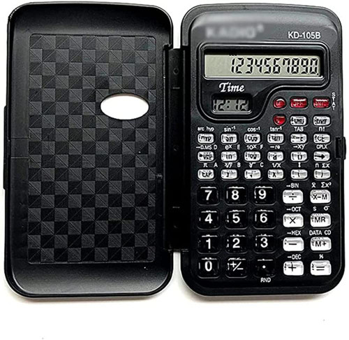 Honent Calculator Flip Scientific Calculator 10-Digit Advanced Scientific Calculator LCD Display Great for Students and Professionals(Black) Multifunctional Calculator