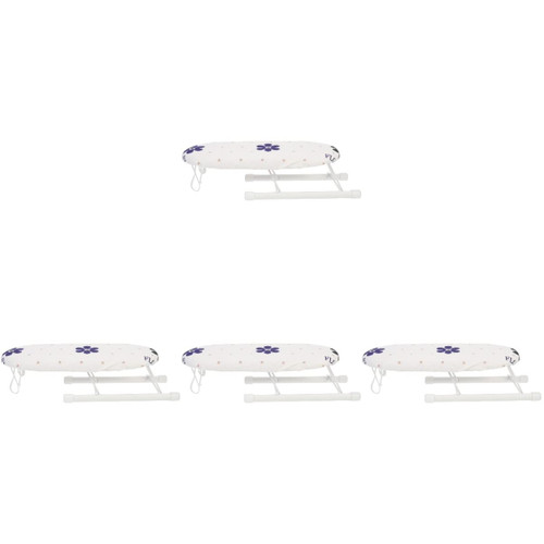 Veemoon 4pcs Folding Sleeve Ironing Board Folding Ironing Rack Table for Ironing Clothes Mini Picnic Table Small Ironing Board Mini Heat Press Ironing Table Foldable Travel Fabric