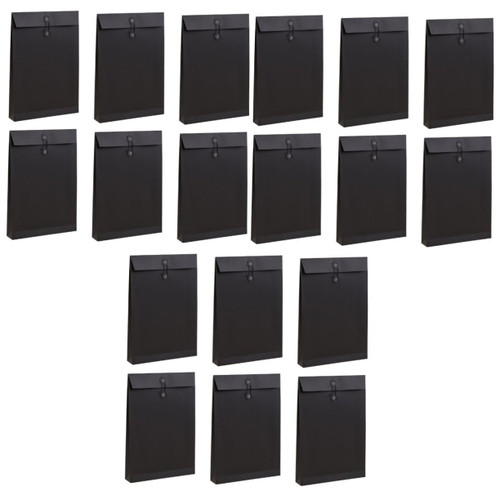 MAGICLULU 18 Pcs File Folders Kraft Project Pocket Business Envelopes Kraft Envelope File Folder Colored Folders Document Storage Bag Pouch Business File Holder File Bag Paper Documents A4