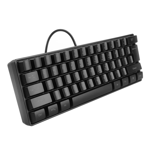 OSALADI 61-Key Keypad Backlit Keyboard RGB Backlight Keyboard RGB Keyboard Mechanical Gaming Keyboard RGB Backlit Gaming Black Mechanical Keyboard Mini Gaming Keyboard Office Abs Wired