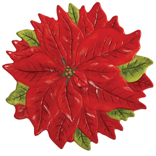 Park Designs Poinsettia Pine Salad Plate Set