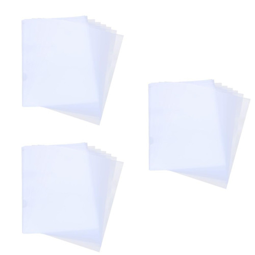 Ciieeo 60 Pcs Folders File Folder Transparent Document Folder Clear Document Folder Practical Document Folder Pack White Pp