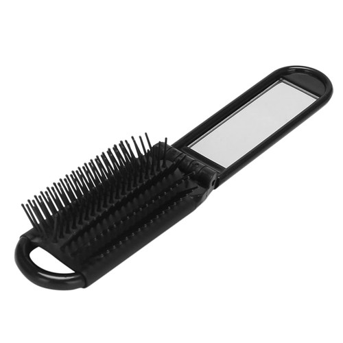 SURURA Haircombforwomen Plastic Folding Comb With Mirror To Carry Hair Comb