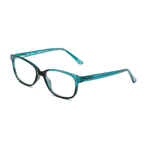 Sofia Vergara x Foster Grant Alicia Blue Light Multi Focus Reading Glasses Rectangular, Teal, 50mm + 1.5