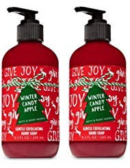 Bath and Body Works 2 Pack Winter Candy Apple Gentle Exfoliating Hand Soap 8.3 Oz.