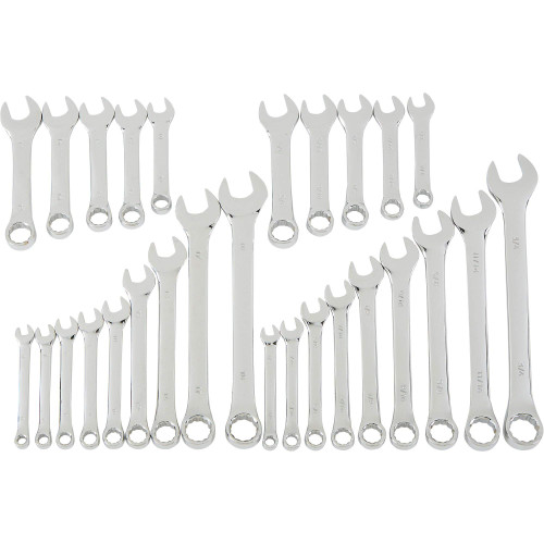 Ironton SAE/Metric Combination Wrench Set - 28-Pc.