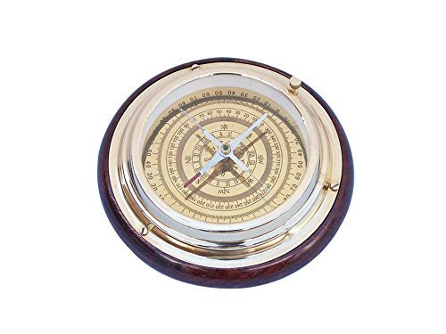 Handcrafted Model Ships Brass Directional Desktop Compass 6" - Brass Decorative Compass - Nautical Compass - Unique Nautical Gift - Boat Compass - Nautical Gift - Brass Compass - Gift Compass