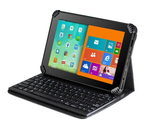 Navitech Folding Leather Folio Case Cover & Stand with Removable Keyboard Compatible with The acer Iconia One 7