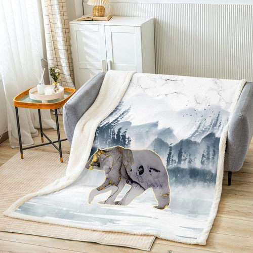 jejeloiu Purple Bear Fleece Throw Blanket for Kids Boys Girls Wild Animals Plush Blanket Black Marble Sherpa Blanket Twin 60"x80" Bedroom Decor Modern Mountain Blue Fuzzy Blanket jejeloiu Purple Bear Fleece Throw Blanket for Kids Boys Girls Wild Animals Plush Blanket Black Marble Sherpa Blanket Twin 60"x80" Bedroom Decor Modern Mountain Blue Fuzzy Blanket