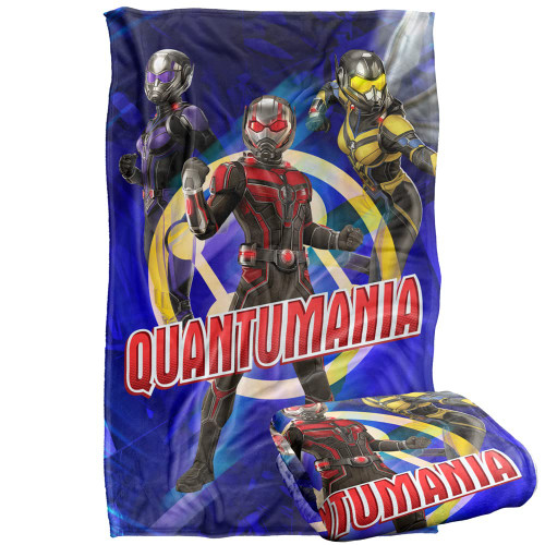 Ant-Man and The Wasp: Quantumania Blanket, 36"x58" Ant-Man Trio Silky Touch Super Soft Throw Blanket