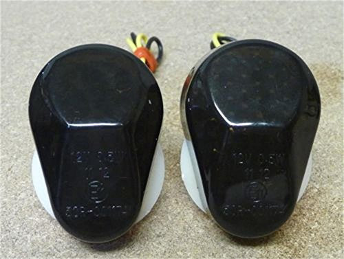 AV SUPPLY 2X 12V Amber LED Flush Mount Smoke Motorcycle Turn Signal Indicator Blinker lights for Kawasaki