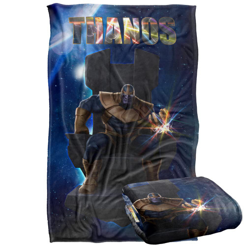 Marvel Thanos Blanket, 36"x58", Thanos Galaxy, Silky Touch Super Soft Throw Blanket
