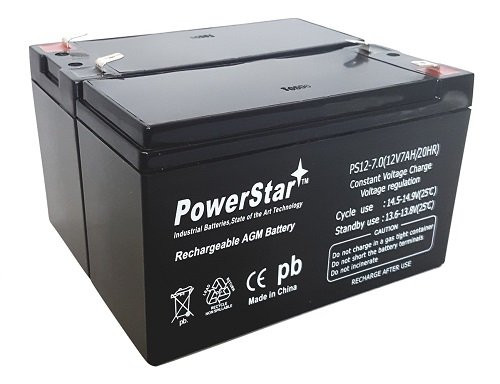 2 Pack - 12V 7AH BATTERY FOR RAZOR E200 & E300S ELECTRIC SCOOTER