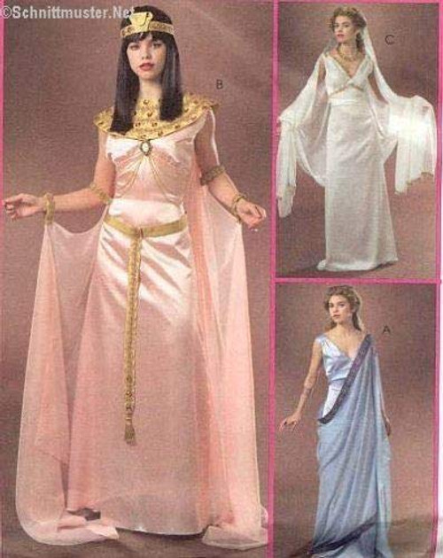 RARE UNCUT MCCALL'S M4954 MISSES' COSTUMES - EGYPTIAN, GREEK, PRINCESS/GODDESS STYLE SEWING PATTERN SIZE: EE (14-16-18-20) RARE UNCUT MCCALL'S M4954 MISSES' COSTUMES - EGYPTIAN, GREEK, PRINCESS/GODDESS STYLE SEWING PATTERN SIZE: EE (14-16-18-20)
