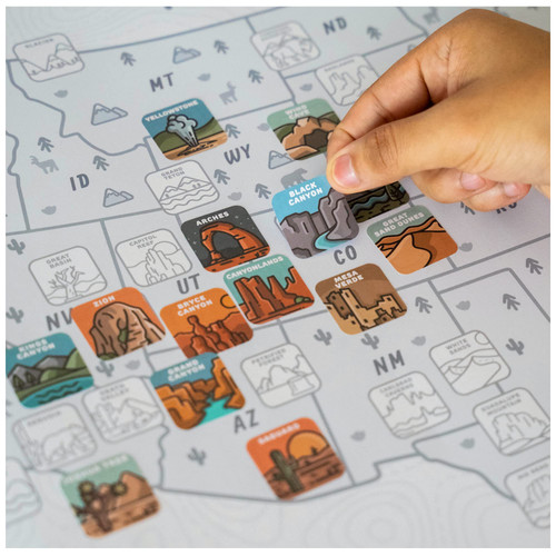 National Park Travel Map (Sticker Map) National Park Travel Map (Sticker Map)