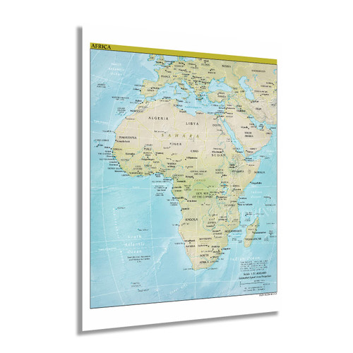 HISTORIX 2021 Africa Map - 18x24 Inch Map of Africa Poster Print - Africa Wall Map - Africa Continent
