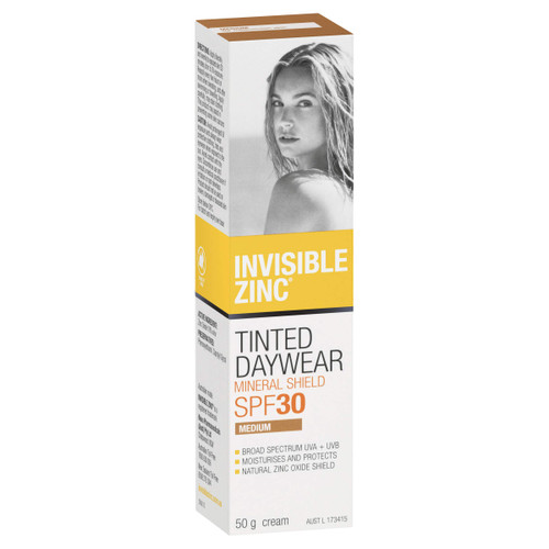 Invisible Zinc Tinted Daywear (Medium) SPF 30+ UVA-UVB 50g