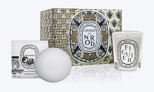Diptyque Miniature Figuier Candle & Philosykos Soap Set