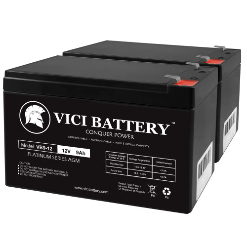 VICI Battery 12V 9AH SLA Battery for Liftmaster LA500 Swing Gate Operator - 2 Pack Brand Product