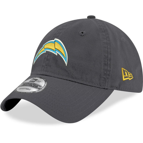 New Era NFL Core Classic 9TWENTY Graphite Adjustable Hat Cap One Size Fits All (Los Angeles Chargers) New Era NFL Core Classic 9TWENTY Graphite Adjustable Hat Cap One Size Fits All (Los Angeles Chargers)