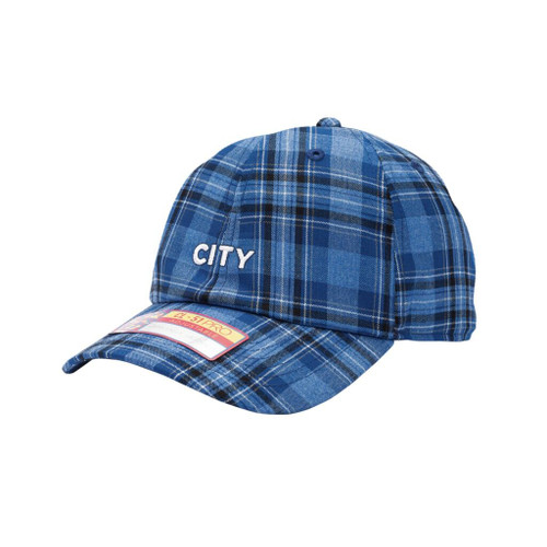 Fan Ink Manchester City - Mogul Premium Plaid Adjustable Hat Blue
