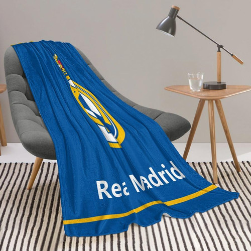 Gymtmwn Real-Madrid Plush Throw Size Blanket 50"X60"