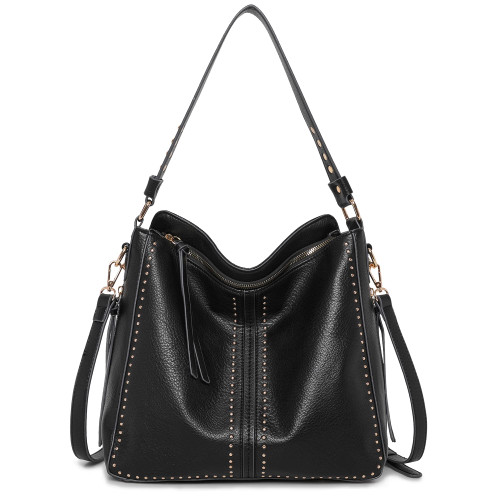 Montana West Hobo Bag for Women Large Vegan Leather Purses and Handbags Tote Bags Crossbody Shoulder Bags With Holster MWC-G1001BK