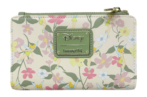 Loungefly Disney Peter Pan Tinkerbell Floral Zip Around Wallet Loungefly Disney Peter Pan Tinkerbell Floral Zip Around Wallet