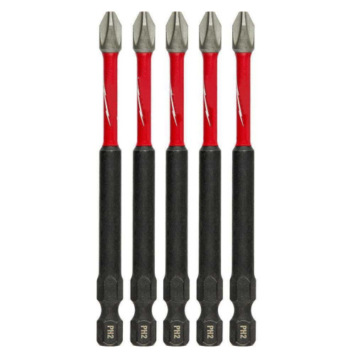 for Milwaukee 48-32-4564 SHOCKWAVE 3-1/2 in. Phillips #2 Impact Screwdriver Bit (5-P