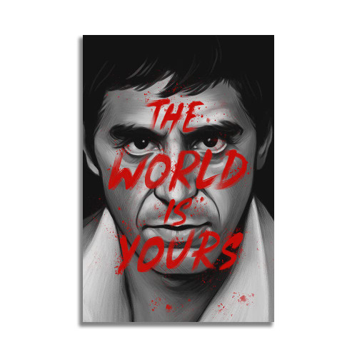 Narco Gangster The World Is Yours Mob Mafia Art Poster Paper 40x60 inch