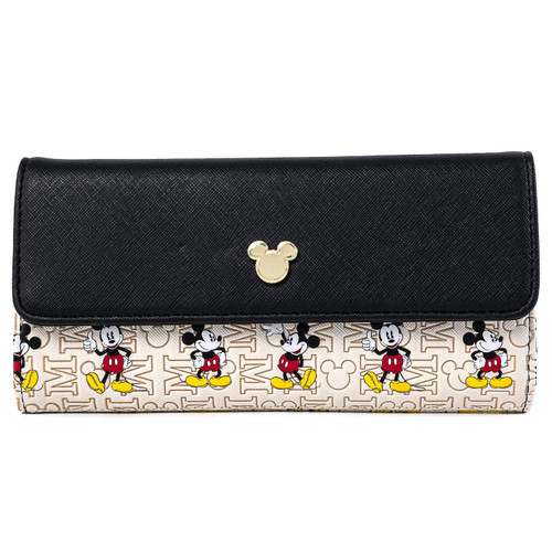 Loungefly Disney Mickey Mouse Hardware Faux Leather Wallet Loungefly Disney Mickey Mouse Hardware Faux Leather Wallet