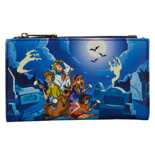 Loungefly Licensed Warner Bros. Scooby-Doo Monster Chase Scene GID Flap Wallet