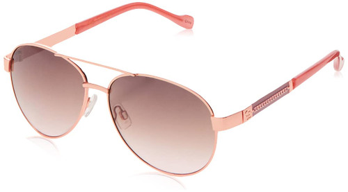 Jessica Simpson J6009 Refined Women's Metal Aviator Pilot Sunglasses with 100% UV Protection. Glam Gifts for Her, 59 mm, Rose Gold & Rose