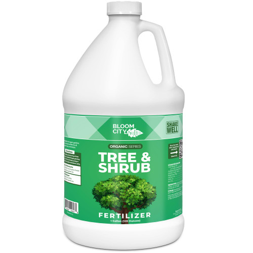 Bloom City's Tree & Shrub Fertilizer - Tree & Evergreen Fertilizer - Shrub Fertilizer for Healthier Growth, Gallon (128oz)